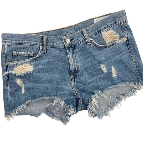 Rag & Bone Cut Off Distressed Short in Winnie - Picture 1 of 9
